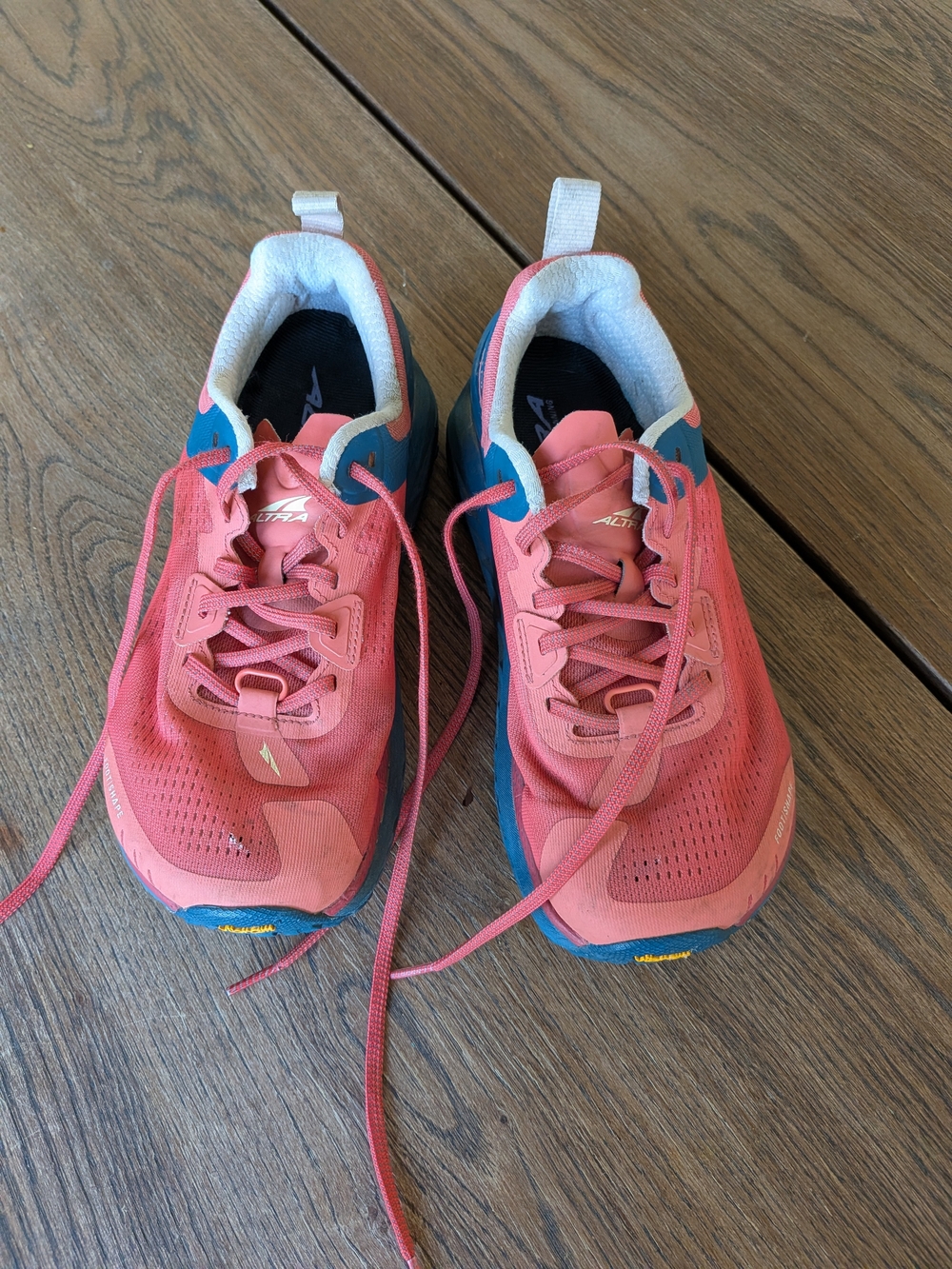 Altra Vibram Olympus 4 Women's Red Orange Running Shoe Size 8
